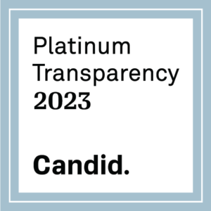 Graphic that says "Platinum Transparency 2023 Candid.".