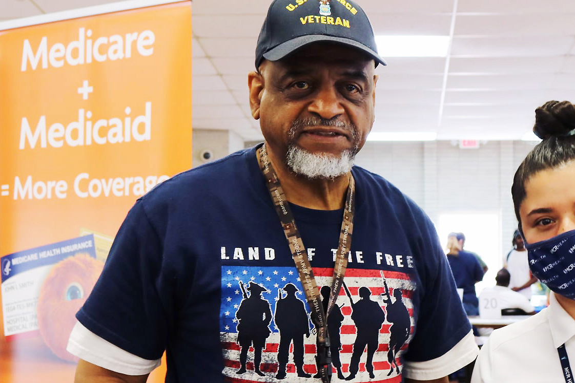 Image of a veteran for Veteran Services.